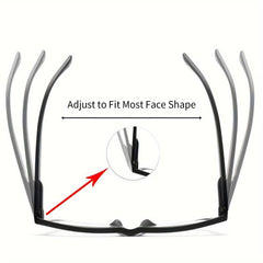 4Pack Light Blocking Reading Glasses Large Frames Spring Hinges