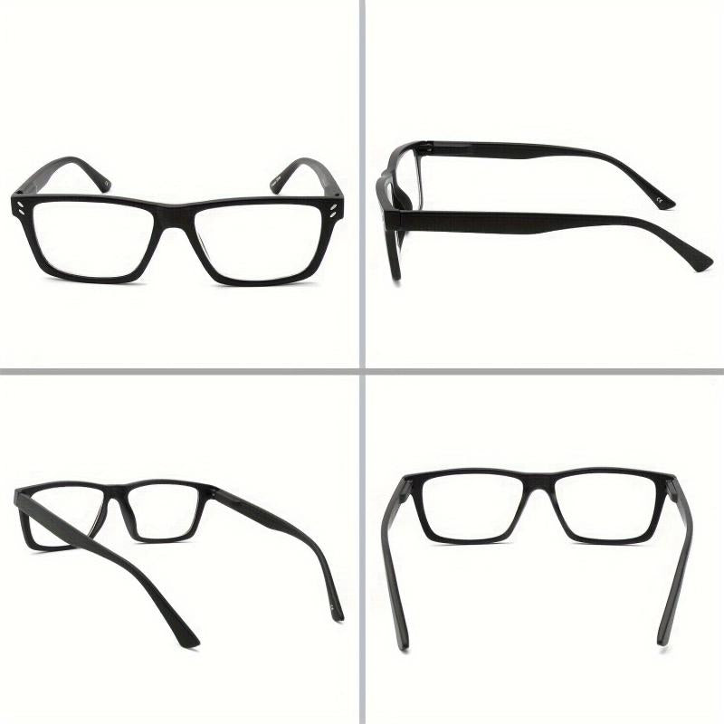 4Pack Light Blocking Reading Glasses Large Frames Spring Hinges