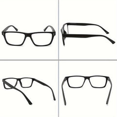 4Pack Light Blocking Reading Glasses Large Frames Spring Hinges