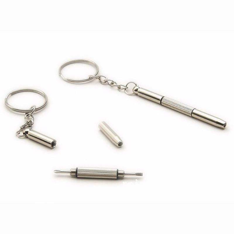3-in-1 Eyeglass Screwdriver Sunglass Repair Kit with Keychain