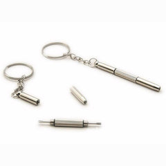 3-in-1 Eyeglass Screwdriver Sunglass Repair Kit with Keychain