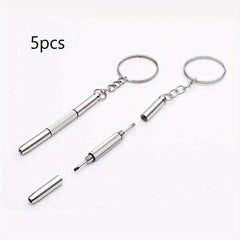 3-in-1 Eyeglass Screwdriver Sunglass Repair Kit with Keychain