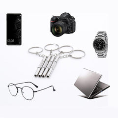 3-in-1 Eyeglass Screwdriver Sunglass Repair Kit with Keychain