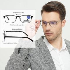 3Pack Metal Reading Glasses For Men Holiday Gift
