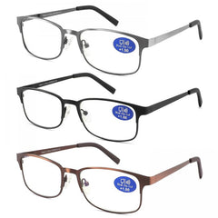 3Pack Metal Reading Glasses For Men Holiday Gift