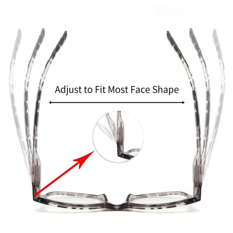 4pcs Spring Hinges Reading Glasses Men Women Funky Glasses