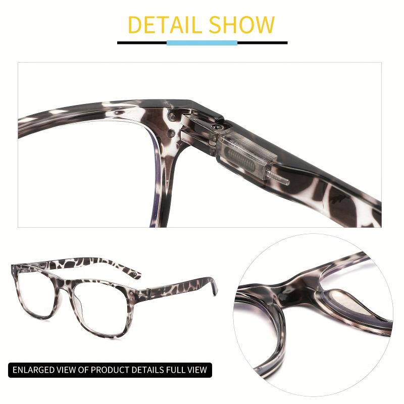 4pcs Spring Hinges Reading Glasses Men Women Funky Glasses