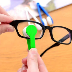 2pcs Glasses Cleaning Brush Microfiber Eyeglass Cleaner Wipes