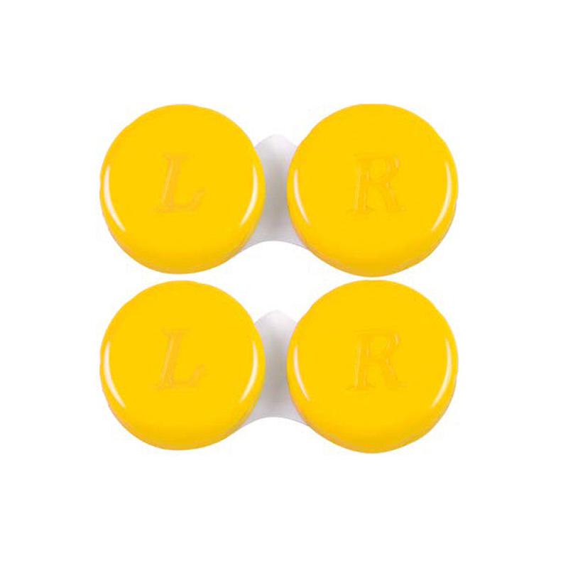 2pcs Lens Cases Left Right Eyes Lens Container 6 Colors