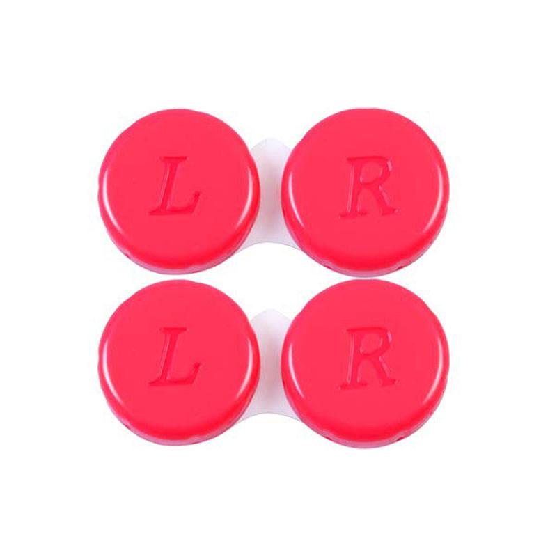 2pcs Lens Cases Left Right Eyes Lens Container 6 Colors
