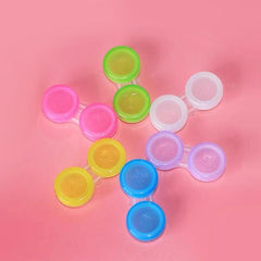 2pcs Lens Cases Left Right Eyes Lens Container 6 Colors