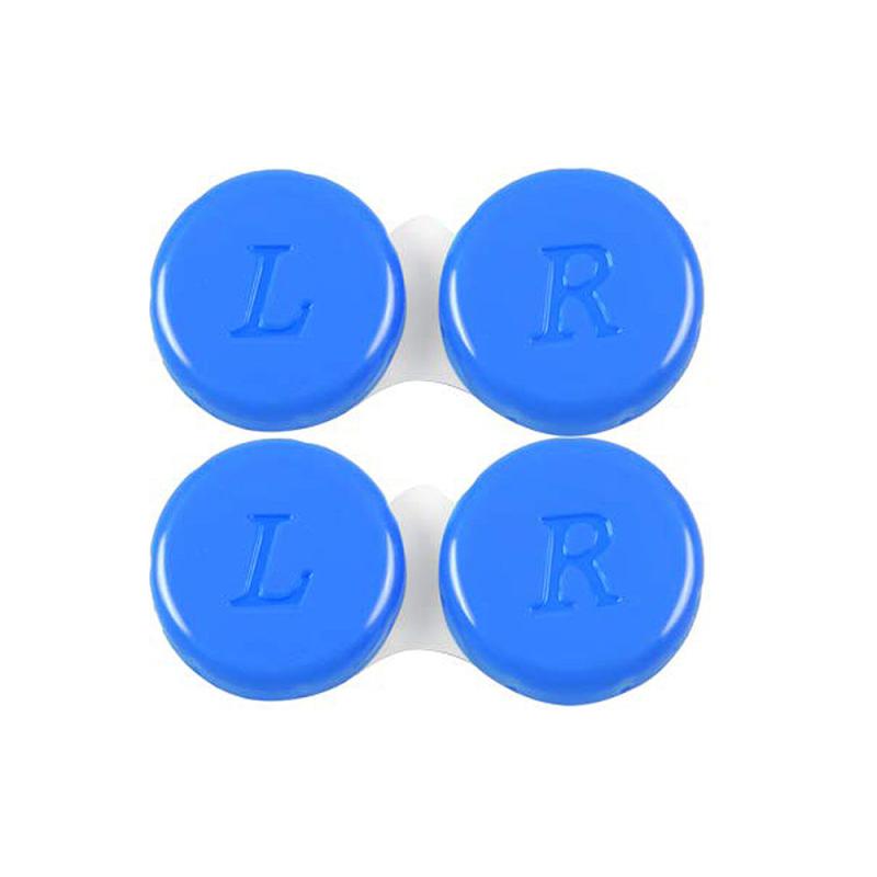 2pcs Lens Cases Left Right Eyes Lens Container 6 Colors