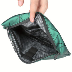 PU Leather Smell Proof Bag Storage Pouch with Combination Lock Container Case