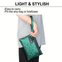 PU Leather Smell Proof Bag Storage Pouch with Combination Lock Container Case