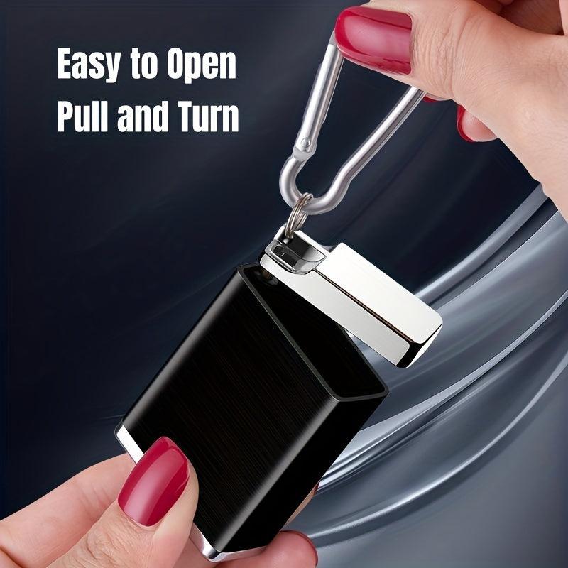 Mini Portable Pocket Ashtray With Keychain for Home Car Travel Outdoor