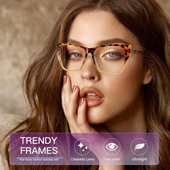 4Pack Reading Glasses Light Blocking Butterfly Frame Computer Readers