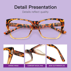 4Pack Reading Glasses Light Blocking Butterfly Frame Computer Readers