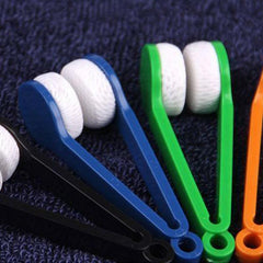 Mini Two-side Glasses Brush Microfiber Spectacles Cleaner