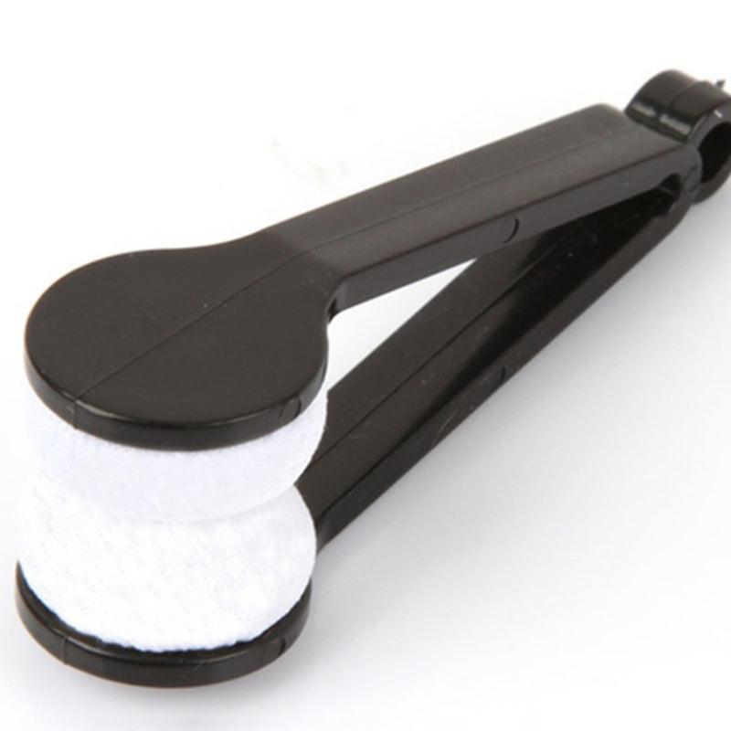 Mini Two-side Glasses Brush Microfiber Spectacles Cleaner