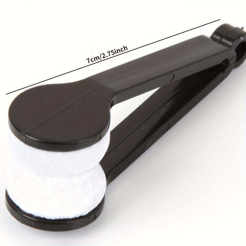 Mini Two-side Glasses Brush Microfiber Spectacles Cleaner