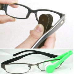 Mini Two-side Glasses Brush Microfiber Spectacles Cleaner