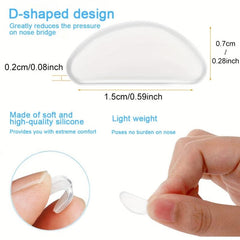 25Pairs Glasses Nose Pads Glasses Pads Glasses Retainers Soft Non-slip Nosepad