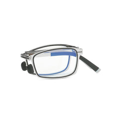 Unisex Light Blocking Eyeglasses Metal Frame & Case Reading Glasses