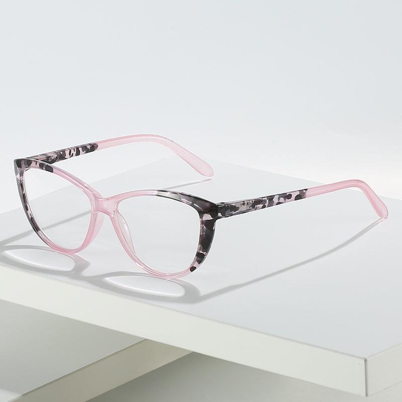 5pcs Spring Hinge Cat Eye Frame Reading Glasses For Men And Women
