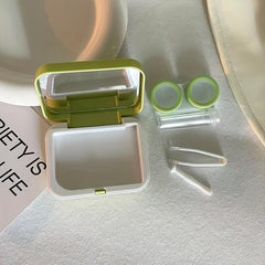 Bronzing Lens Box Portable Lens Box for Travel Outdoor Office Car