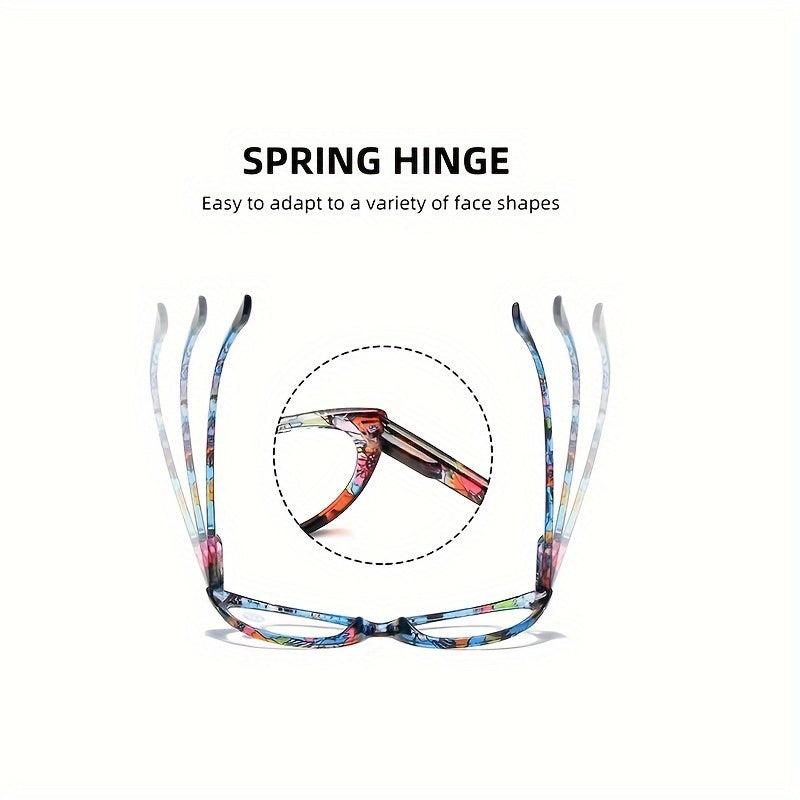 Floral Frame Reading Glasses Anti Light Women