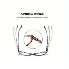 Floral Frame Reading Glasses Anti Light Women