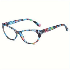 Floral Frame Reading Glasses Anti Light Women