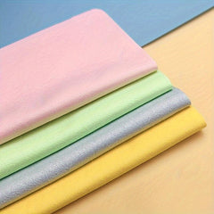 1pc Ultra Fine Fiber Glasses Cleaning Cloth Reusable Double Sided