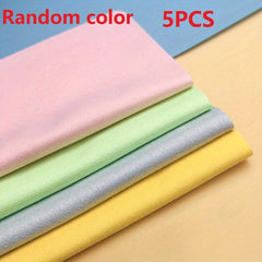 1pc Ultra Fine Fiber Glasses Cleaning Cloth Reusable Double Sided