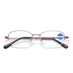 Metal Frame Light Blocking Reading Glasses 1.0-4.0 for Men Women Unisex