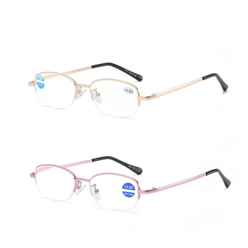 Metal Frame Light Blocking Reading Glasses 1.0-4.0 for Men Women Unisex