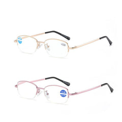 Metal Frame Light Blocking Reading Glasses 1.0-4.0 for Men Women Unisex