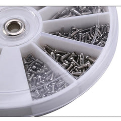 1200pcs Glasses Repair Tool Set Small Screws Nuts Kit M1 M1 2 M1 4 M1 6