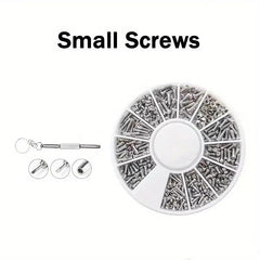 1200pcs Glasses Repair Tool Set Small Screws Nuts Kit M1 M1 2 M1 4 M1 6