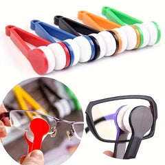 2 Glasses Cleaning Brushes & Cloths Set