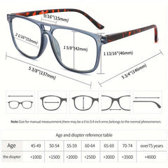 Light Blocking Reading Glasses Vintage Frame Funky Readers With Spring Hinges