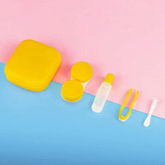 Lens Case Set Portable Storage Kit With Mirror