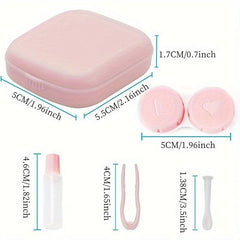 Lens Case Set Portable Storage Kit With Mirror
