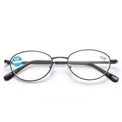 Metal Round Frame Light Blocking Lens Reading Glasses