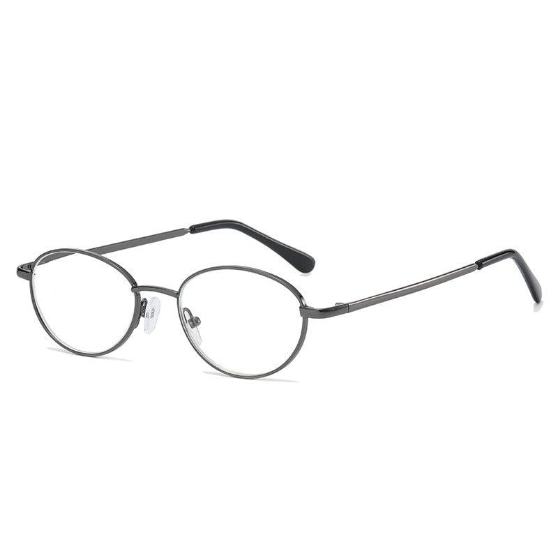 Metal Round Frame Light Blocking Lens Reading Glasses