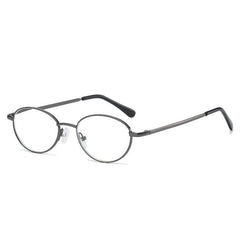Metal Round Frame Light Blocking Lens Reading Glasses