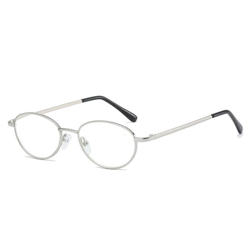 Metal Round Frame Light Blocking Lens Reading Glasses