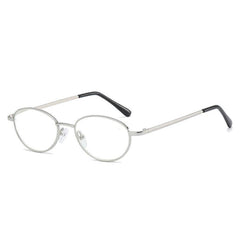 Metal Round Frame Light Blocking Lens Reading Glasses