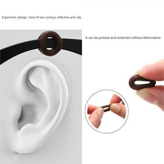 5 Pairs Anti Slip Candy Ear Hooks Silicone Ear Sleeves Supporting Rings