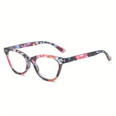 Colorful Butterfly Frame Spring Hinges Presbyopia Corrective Eyeglasses
